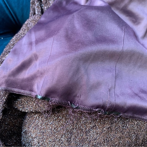 MISSONI PURPLE BROWN MIDI DRESS - Picture 10 of 13